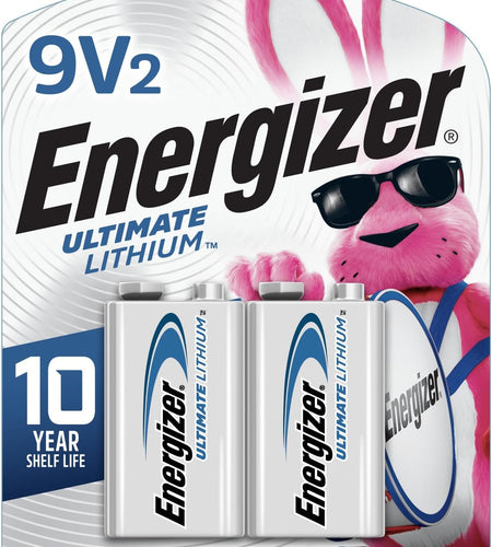 9V Batteries, Ultimate Lithium, Original Version, 2 Count