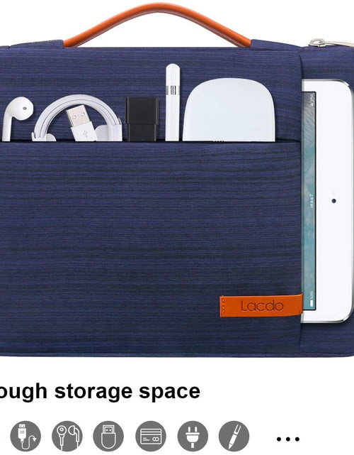 Load image into Gallery viewer, 360° Protective Laptop Sleeve Case for 16 Inch New Macbook Pro M4/M3/M2/M1 Pro/Max A3403 A3186 A2991 A2780 A2485 A2141 2024-2019, 15 Inch Surface Laptop 7Th Copilot+Pc/6/5/4/3 Computer Bag, Blue
