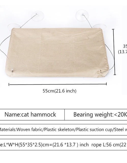 Load image into Gallery viewer, Hanging Cat Bed Pet Cat Hammock Aerial Cats Bed House Kitten Climbing Frame Sunny Window Seat Nest Bearing 20Kg Pet Winter
