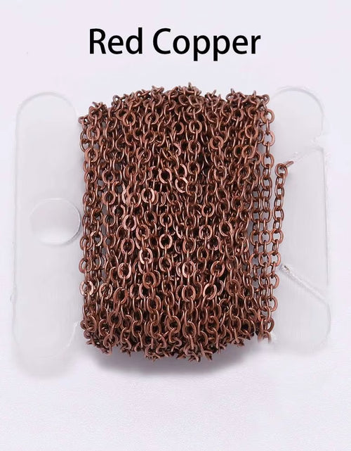 Load image into Gallery viewer, 5 M/Lot Gold/Bronze Plated Necklace Chain for Jewelry Making Findings DIY Necklace Chains Materials Handmade Supplies
