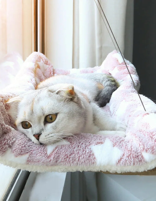 Load image into Gallery viewer, Hanging Cat Bed Pet Cat Hammock Aerial Cats Bed House Kitten Climbing Frame Sunny Window Seat Nest Bearing 20Kg Pet Winter
