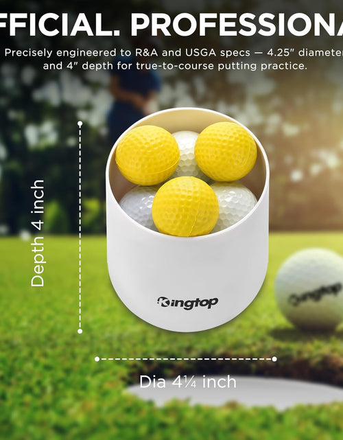 Load image into Gallery viewer, Golf Hole Cup for Backyard Practice Putting Green, Fit PGA | LPGA | USGA Regulations, ABS Ivory White, Outdoor Indoor Golf Putting Cup
