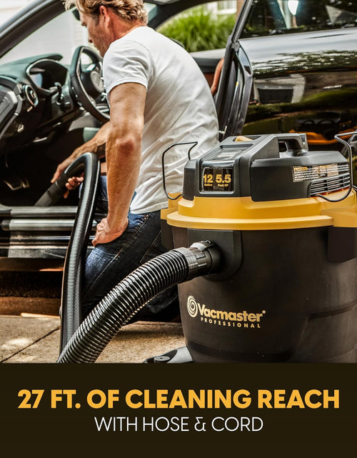 Load image into Gallery viewer, Professional - Professional Wet/Dry Vac, 12 Gallon, Beast Series, 5.5 HP 2-1/2" Hose (VJH1211PF0201) , Black
