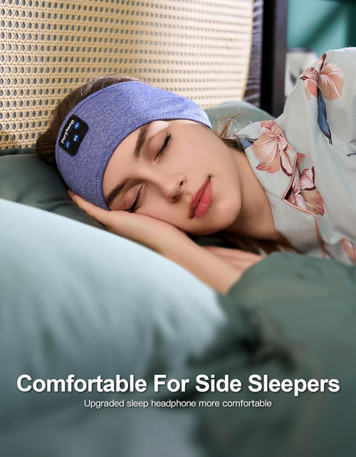 Load image into Gallery viewer, Sleep Headphones Wireless, Bluetooth Sports Headband Headphones with Ultra-Thin HD Stereo Speakers Perfect for Sleeping,Workout,Jogging,Yoga,Insomnia, Air Travel, Meditation (Skyblue)
