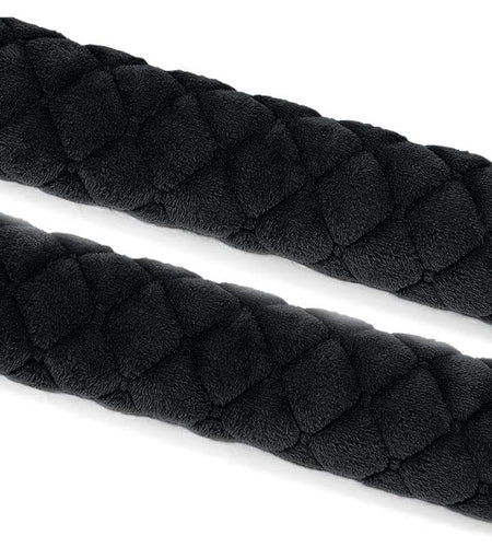 Car Seat Belt Pads Cover, 2 Pack Seat Belt Shoulder Strap Covers Protector to Release Stress to Your Neck and Shoulder for a Safety Driving (Black)