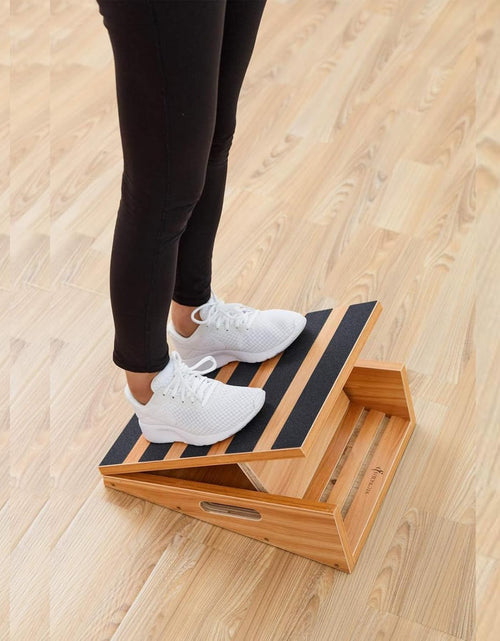 Load image into Gallery viewer, Professional Wooden Slant Board, Adjustable Incline Board and Calf Stretcher, Stretch Board - Extra Side-Handle Design for Portability
