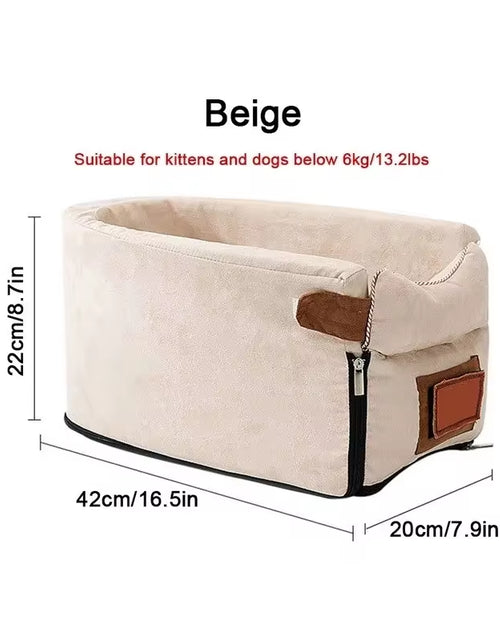 Load image into Gallery viewer, Car Central Dog Car Seat Bed Portable Dog Carrier for Small Dogs and Cats Safety Travel Bag Accessories
