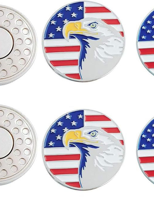 Load image into Gallery viewer, Golf Ball Markers with Hat Clips Value Sets for Men Women Golfer, Removable Attaches Easily to Golf Cap Premium Gifts

