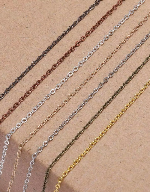 Load image into Gallery viewer, 5 M/Lot Gold/Bronze Plated Necklace Chain for Jewelry Making Findings DIY Necklace Chains Materials Handmade Supplies
