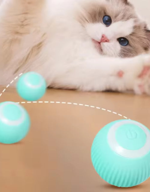 Load image into Gallery viewer, Automatic Electric Cat Ball Toy Interactive Rolling Smart Self-Moving Kitten Plaything for Indoor Cats Training and Fun
