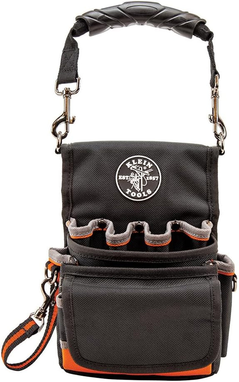 5242 Tool Pouch, Tradesman Pro Tool Pouch with Electrical Tape Thong, Reinforced Bottom, 9 Pockets