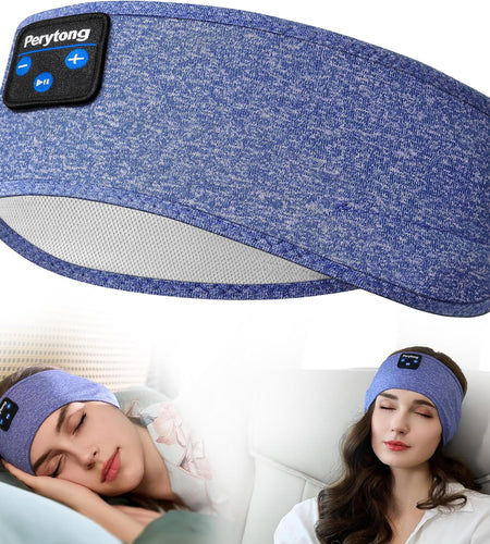 Sleep Headphones Wireless, Bluetooth Sports Headband Headphones with Ultra-Thin HD Stereo Speakers Perfect for Sleeping,Workout,Jogging,Yoga,Insomnia, Air Travel, Meditation (Skyblue)