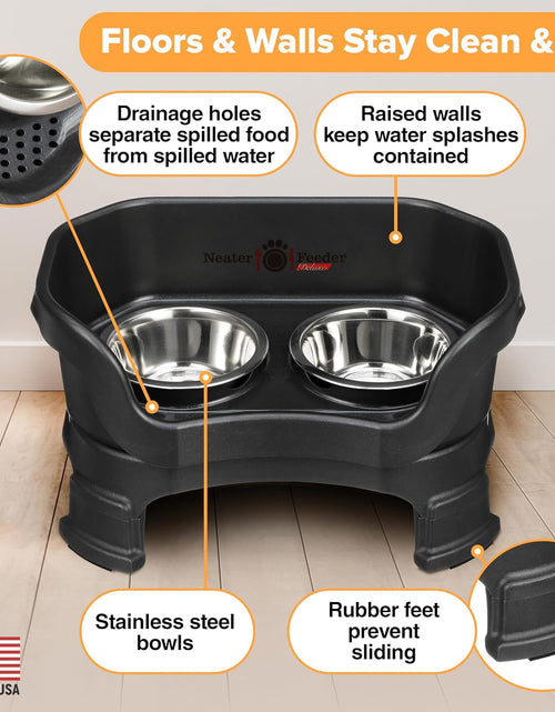 Load image into Gallery viewer, Neater Feeder Deluxe with Leg Extensions (Small, Midnight Black)
