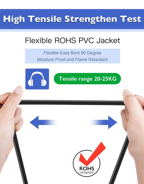 Load image into Gallery viewer, 2Pack 200 Ft 1/4" to 1/4" Speaker Cables, True 12AWG Patch Cords, 1/4 Male Inch DJ/PA Audio Speaker Cable 12 Gauge Wire.
