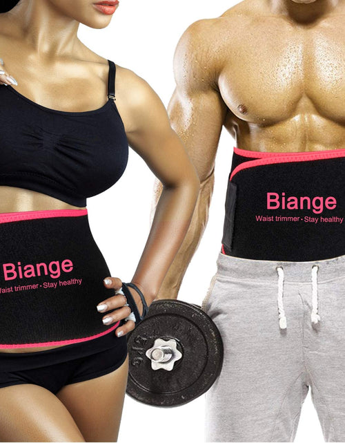 Load image into Gallery viewer, Waist Trainer for Women Men Sweat Belt Waist Trimmer Belly Band Stomach Wraps
