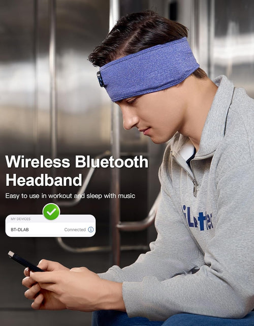 Load image into Gallery viewer, Sleep Headphones Wireless, Bluetooth Sports Headband Headphones with Ultra-Thin HD Stereo Speakers Perfect for Sleeping,Workout,Jogging,Yoga,Insomnia, Air Travel, Meditation (Skyblue)
