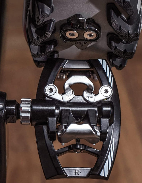 Load image into Gallery viewer, Dual Function Platform Multi-Use Compatible with Shimano SPD Mountain Bike Bicycle Sealed Clipless Pedals - Dual Platform Multi-Purpose - Great for Touring, Road, Trekking Bikes
