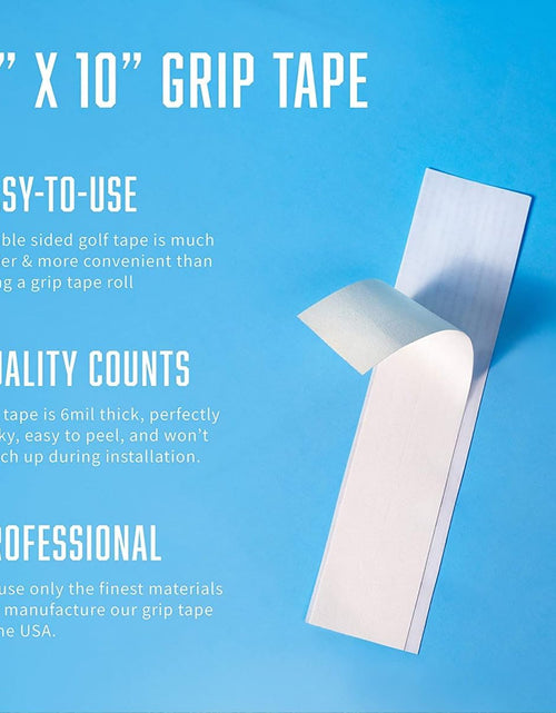 Load image into Gallery viewer, Professional Golf Grip Tape 2" X 10" Solvent Activated Double Sided Adhesive Strips for Regripping Golf Clubs
