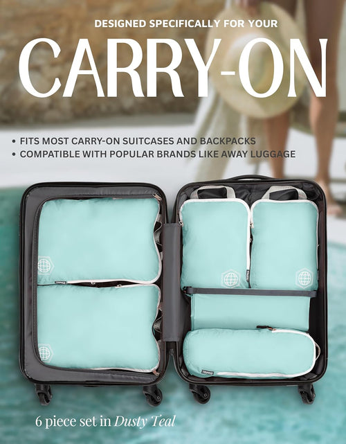Load image into Gallery viewer, Compression Packing Cubes Set for Travel - Lightweight, Durable Clothes Organizer for Carry-On Luggage and Suitcases by
