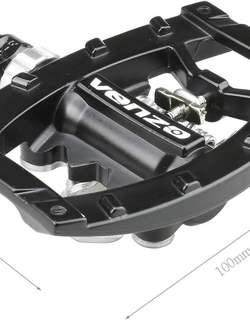 Load image into Gallery viewer, Dual Function Platform Multi-Use Compatible with Shimano SPD Mountain Bike Bicycle Sealed Clipless Pedals - Dual Platform Multi-Purpose - Great for Touring, Road, Trekking Bikes

